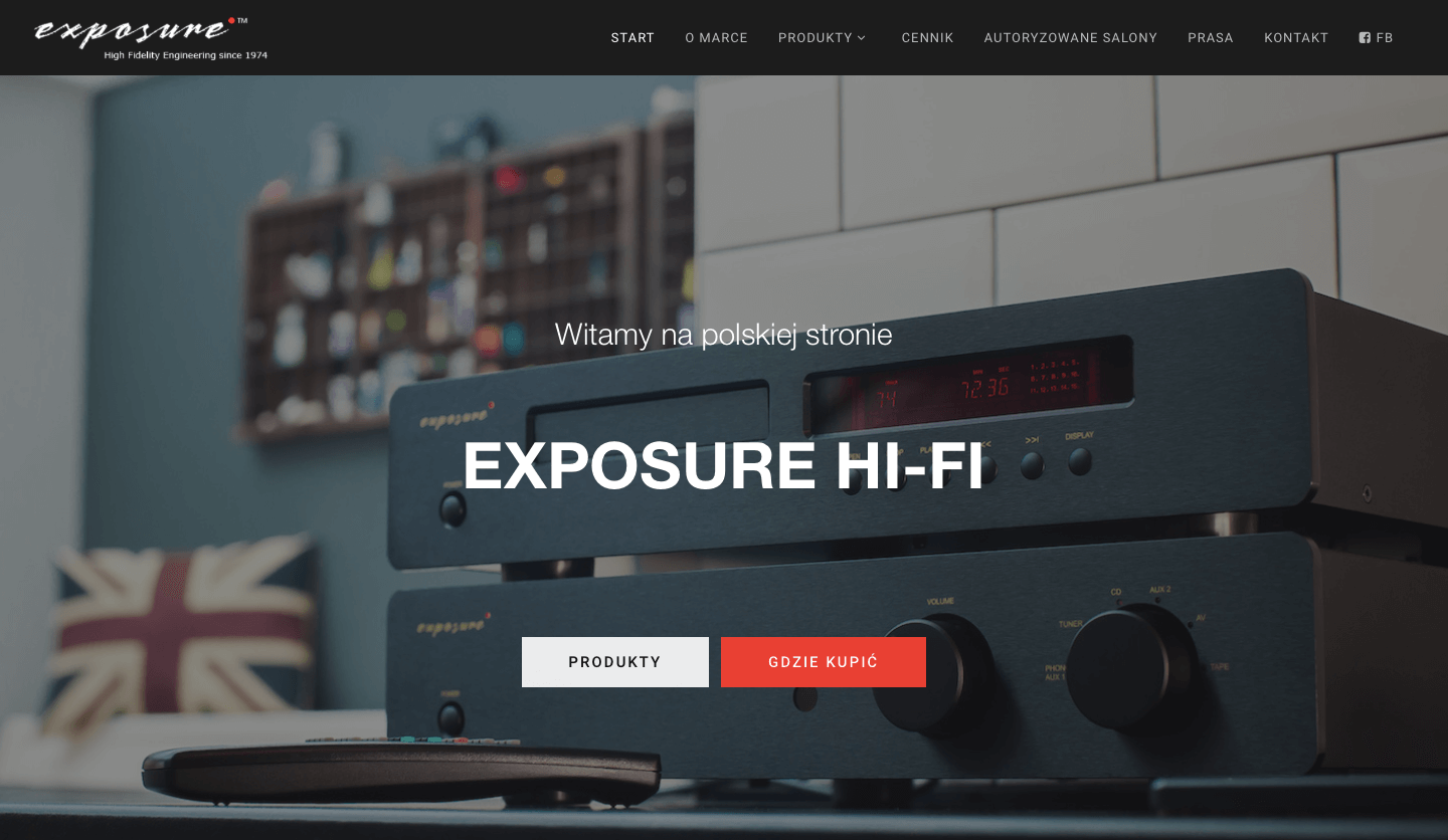 Exposure Polska strona internetowa - ForWebsite